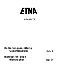 Per vedere il documento ETNA AFI8525ZT/E02 Manuale Utente